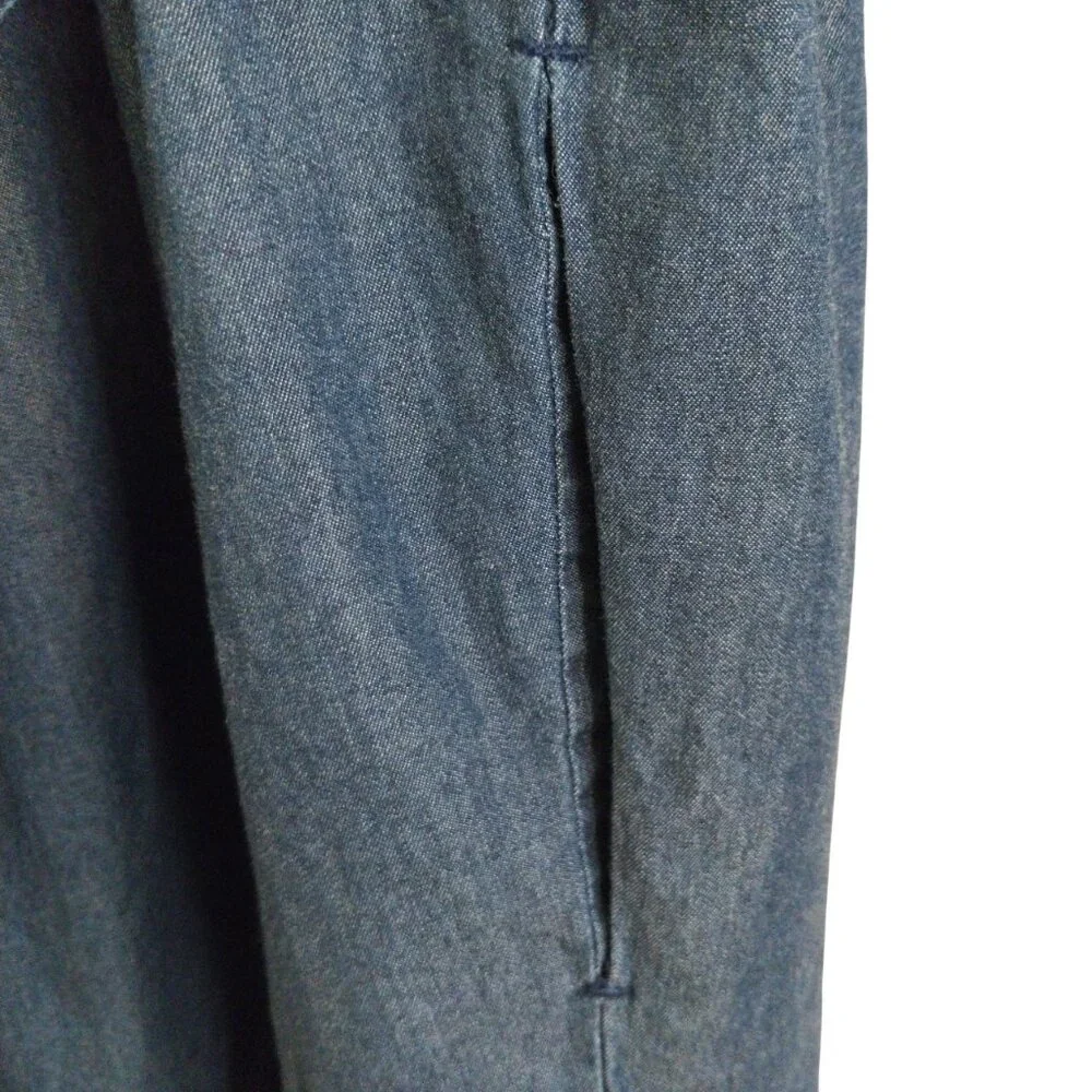 Lanz of Salzburg Bon Voyage Chambray Nautical Sailor Dress Like New Size Large - Picture 7 of 10